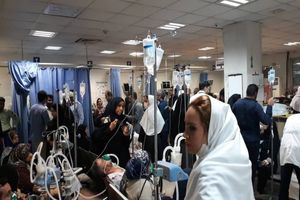 هجوم بیماران تنفسی به بیمارستانها و مراکز درمانی اهواز در پی بارندگی‌های دیشب