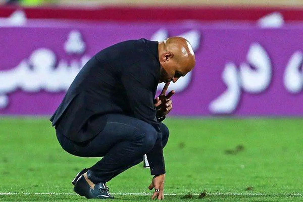 کتک خوردن منصوریان در تمرین ذوب آهن