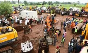 مرگ پسر بچه هندی پس از چهار روز گرفتاری در چاه