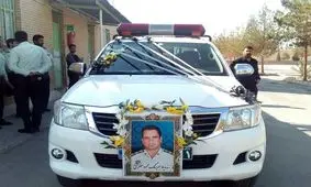 پیکر جانشین فرمانده انتظامی مهریز تشییع شد