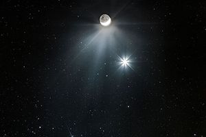 امشب، تماشای هم‌نشینی ماه با سیاره الهه آب را دست ندهید