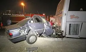 یک کشته و یک زخمی بر اثر واژگونی یدک کش نیسان در حاجی آباد