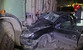 تصادف پژو 206 و کامیون 3 مجروح برجای گذاشت