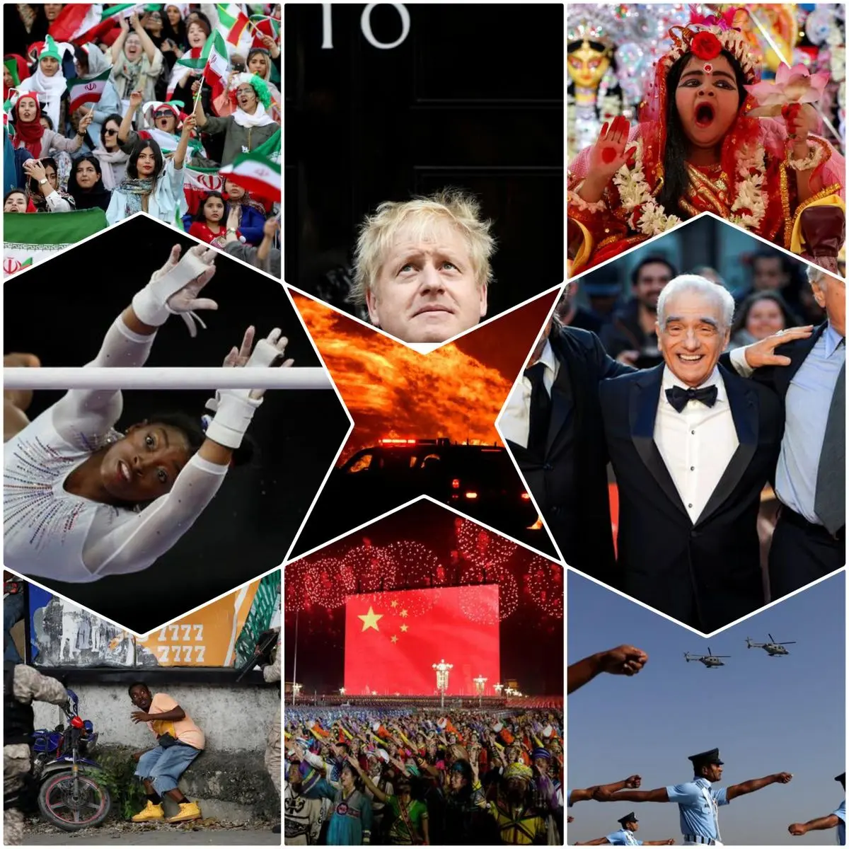 تصویری از حضور زنان ایرانی در ورزشگاه در میان تصاویر منتخب رویترز در ماه اکتبر