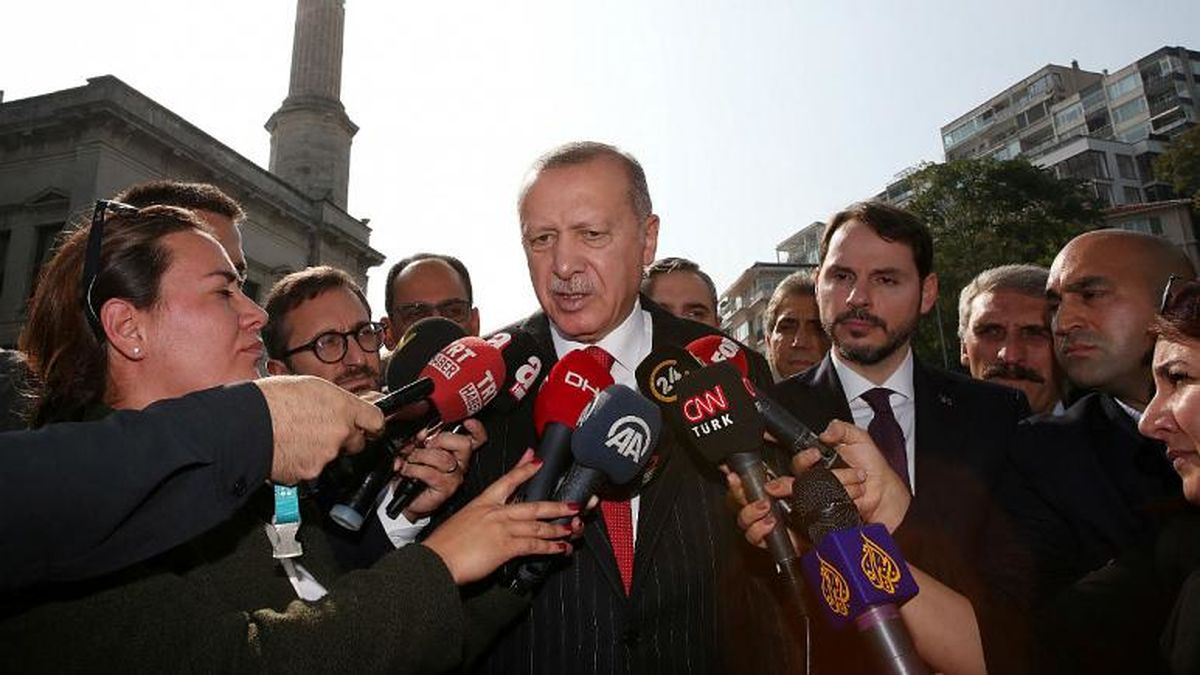 اردوغان: اگر نیروهای کرد از شمال سوریه خارج نشوند سرشان را خرد می‌کنیم