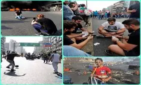 ویدئو/ خواستگاری وسط اعتراضات لبنان!