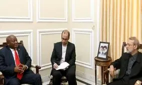 لاریجانی: روابط دوجانبه ایران و آفریقای جنوبی نیازمند جهش در حوزه اقتصادی است