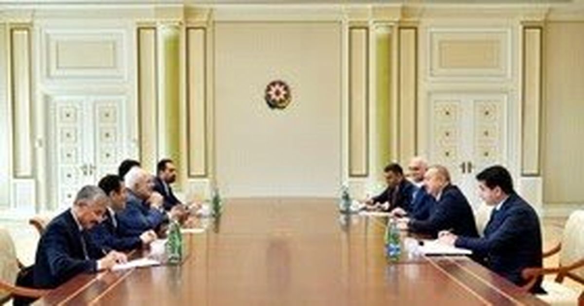 دیدار ظریف با رئیس‌جمهور آذربایجان