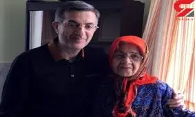 تصویری از اسفندیار مشایی بر سر پیکر مادرش