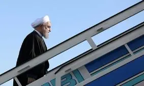 روحانی باکو را به مقصد تهران ترک کرد