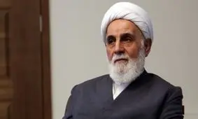 تصویری از ناطق نوری در مراسم ختم اعظم طالقانی