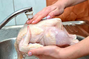 اشتباه خطرناک ما هنگام شستن و طبخ مرغ