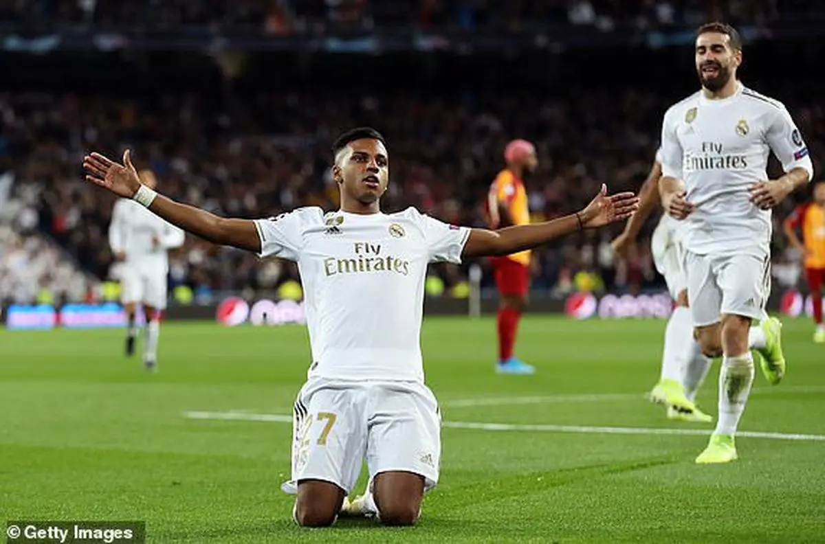 رئال مادرید 6 - 0 گالا درخشش رودریگو جوان