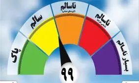 هوای مشهد در مرز هشدار/ شاخص کیفی99