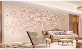 خانه زیبا با کاغذ دیواری مناسب