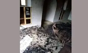 آتش زدن مسجدی در افغانستان + عکس