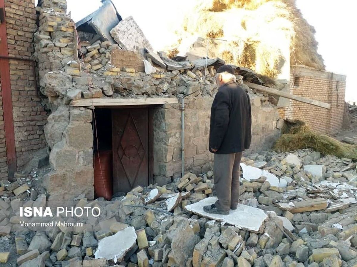 خسارت زلزله در آذربایجان شرقی - میانه+عکس