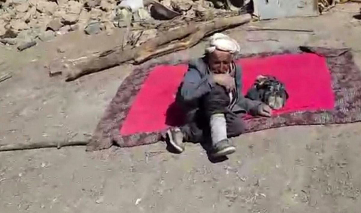 فیلمی از همسر و محل زندگی تنها جان باخته زلزله خراسان