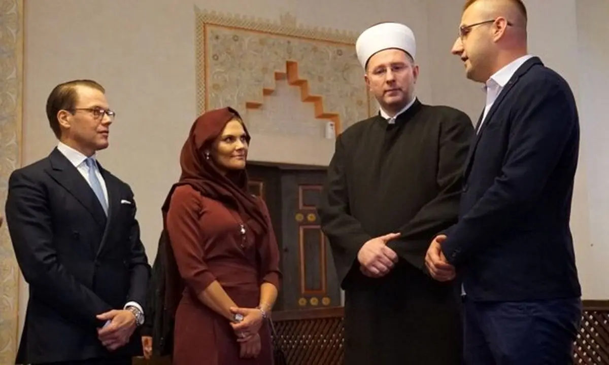 پوشش حجاب ولیعهد سوئد جنجال‌برانگیز شد