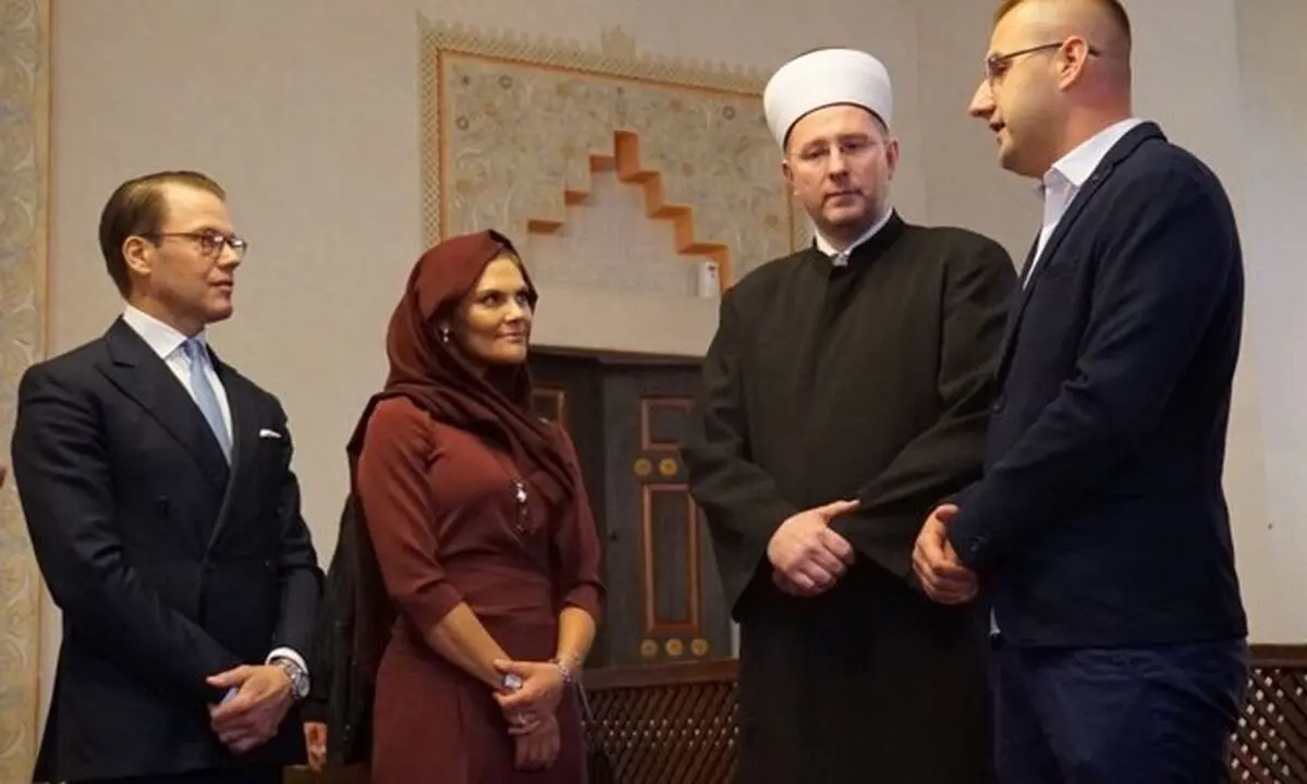 پوشش حجاب ولیعهد سوئد جنجال‌برانگیز شد