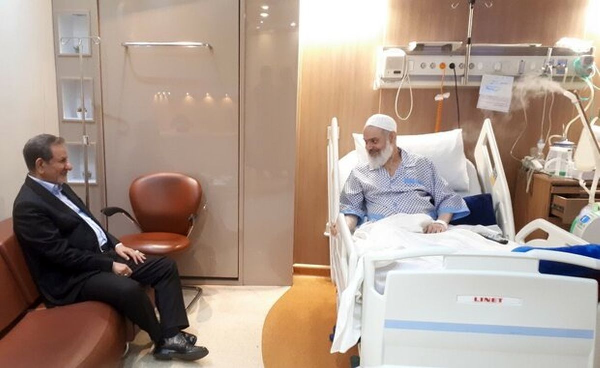 جهانگیری از آیتالله حسینی بوشهری عیادت کرد
