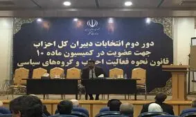 برگزاری انتخابات دور دوم دبیران کل احزاب برای عضویت در کمیسیون ماده ١٠/ کواکبیان رئیس کمیسیون شد