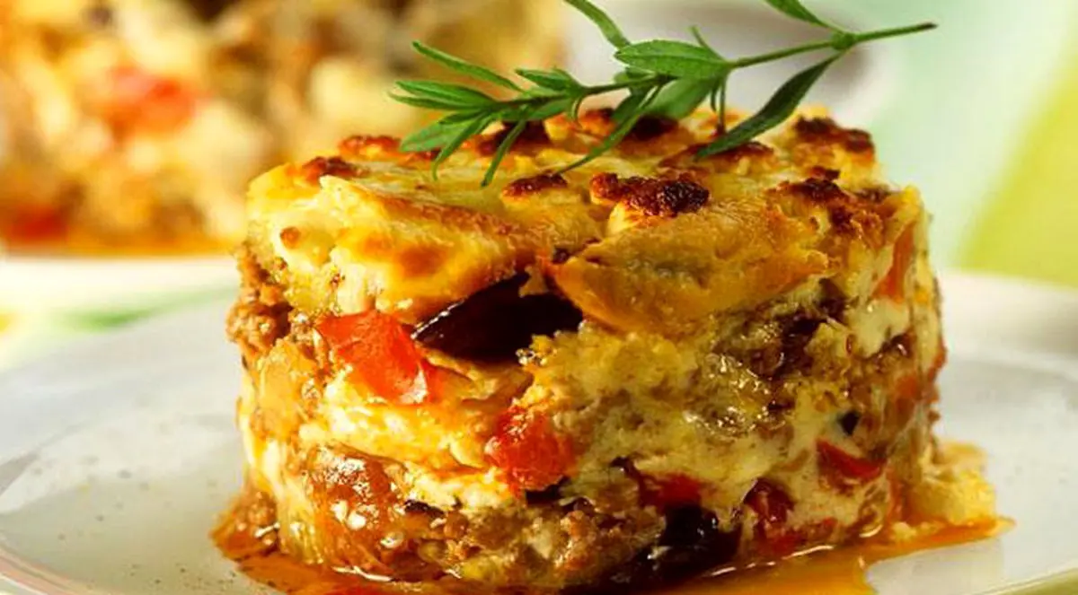 طرزتهیه سوفله بادمجان با سس سفید