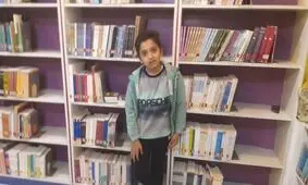 پسر ۱۰ ساله اردکانی تاکنون ۲۰۰۰ جلد کتاب خوانده است