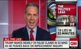 سی‌ان‌ان: ترامپ در یک مصاحبه ۵۳ دقیقه‌ای ۱۸ بار دروغ گفت