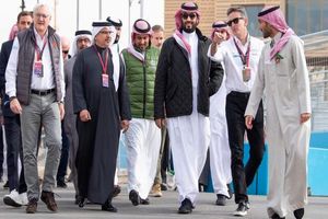 حضور جنجالی ولیعهد سعودی در افتتاحیه مسابقات 