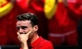 پیروزی تنیسور اسپانیایی با اشک‌هایی به یاد پدر