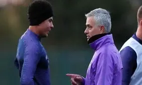 واکنش دله آلی به شوخی جالب مورینیو