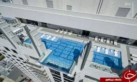 استخر دلهره آور در طبقه چهلم +تصاویر