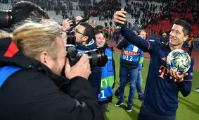 سلفی لواندوفسکی در شب تاریخی بلگراد