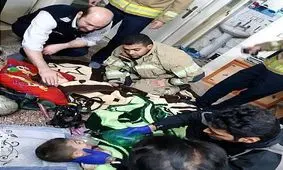 نجات یافتن مادر جوان همراه دو فرزندش از مرگ