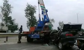 مرگ وحشتناک 2 مرد زیر جرثقیل بزرگ