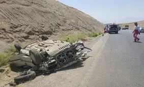 واژگونی خودرو در محور اراک- ازنا ۲ کشته برجای گذاشت