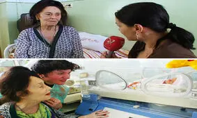 ماجرای زنی که در ۶۶ سالگی برای اولین بار مادر شد!