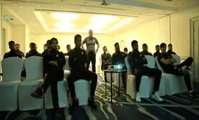 جلسه فنی بازیکنان تیم ملی در هتل