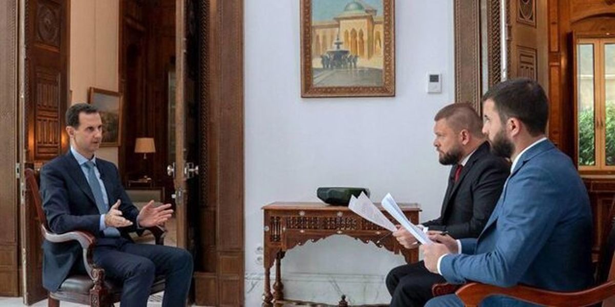 بشار اسد: آمریکا از داعش برای ضربه زدن به ارتش سوریه استفاده می‌کرد