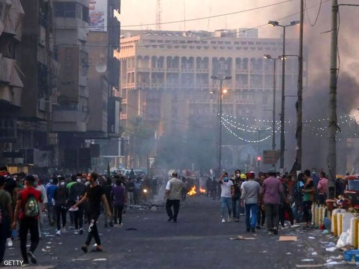 انفجار بمب در میدان التحریر بغداد طی تظاهرات "جمعه پایداری"