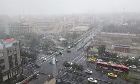 انسداد ۲ خط از خطوط ۱۰ گانه بی آر تی با اولین برف پاییزی
