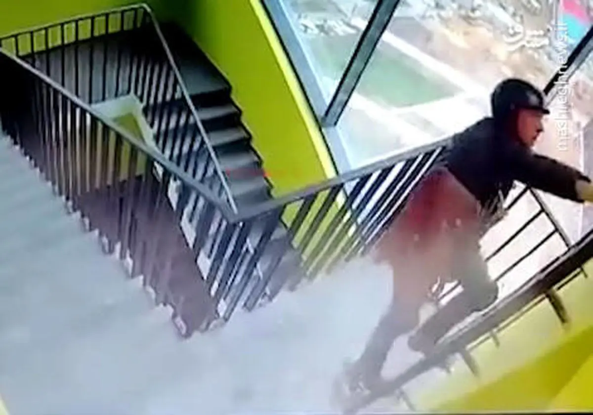 سقوط مرگبار کارگر + فیلم