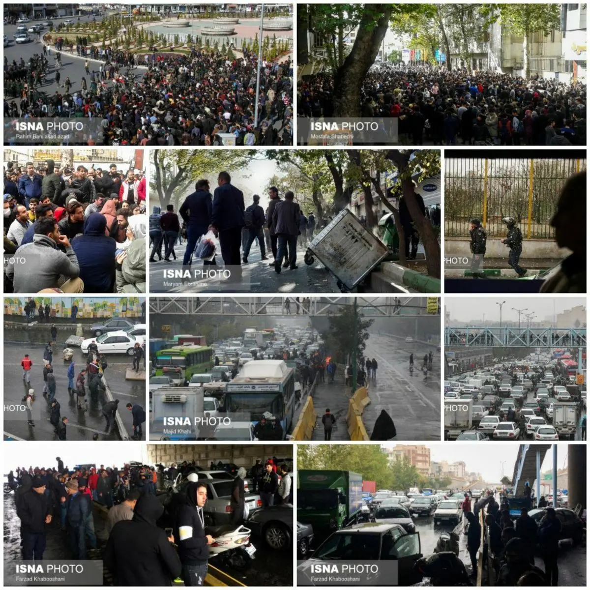 روایتی از اعتراضات مردمی در پی گران شدن بنزین در شهرهای مختلف کشور