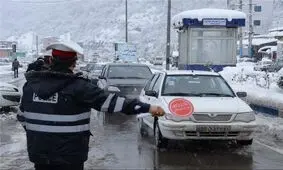 2000 تصادف خسارتی در روز برفی تهران