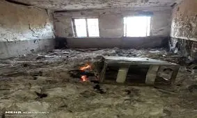 نابودی 13هزار جلد کتاب در آتش جهل آشوب طلبان+عکس