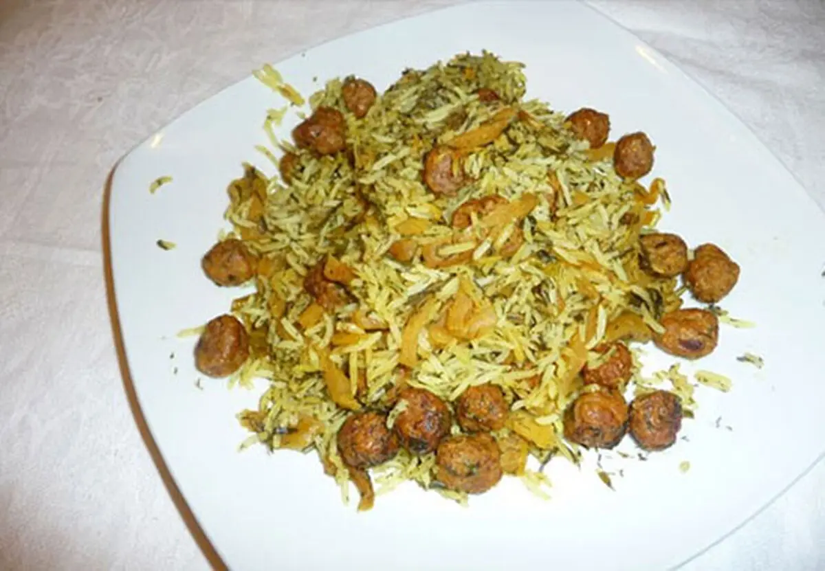 طرز تهیه کلم پلوی شیرازی