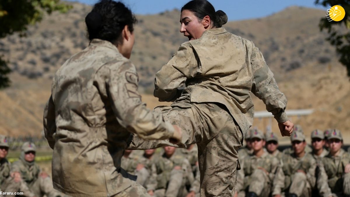 آموزش زنان نظامی در ترکیه+ عکس