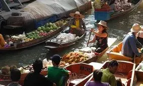 بازارهای شناور در جنوب شرقی آسیا