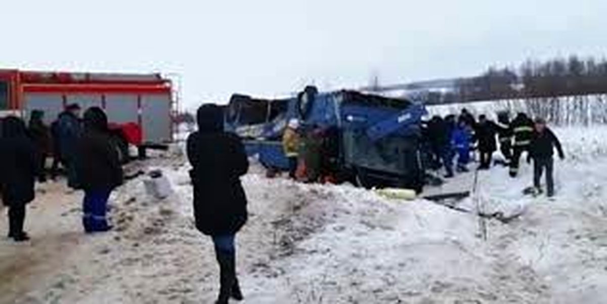۱۵ کشته در حادثه واژگونی اتوبوس در خاور دور روسیه